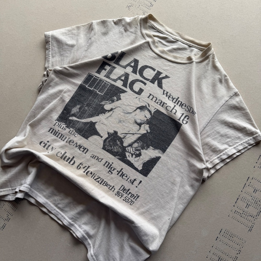 Vintage 90's Rare Black Flag T-shirt